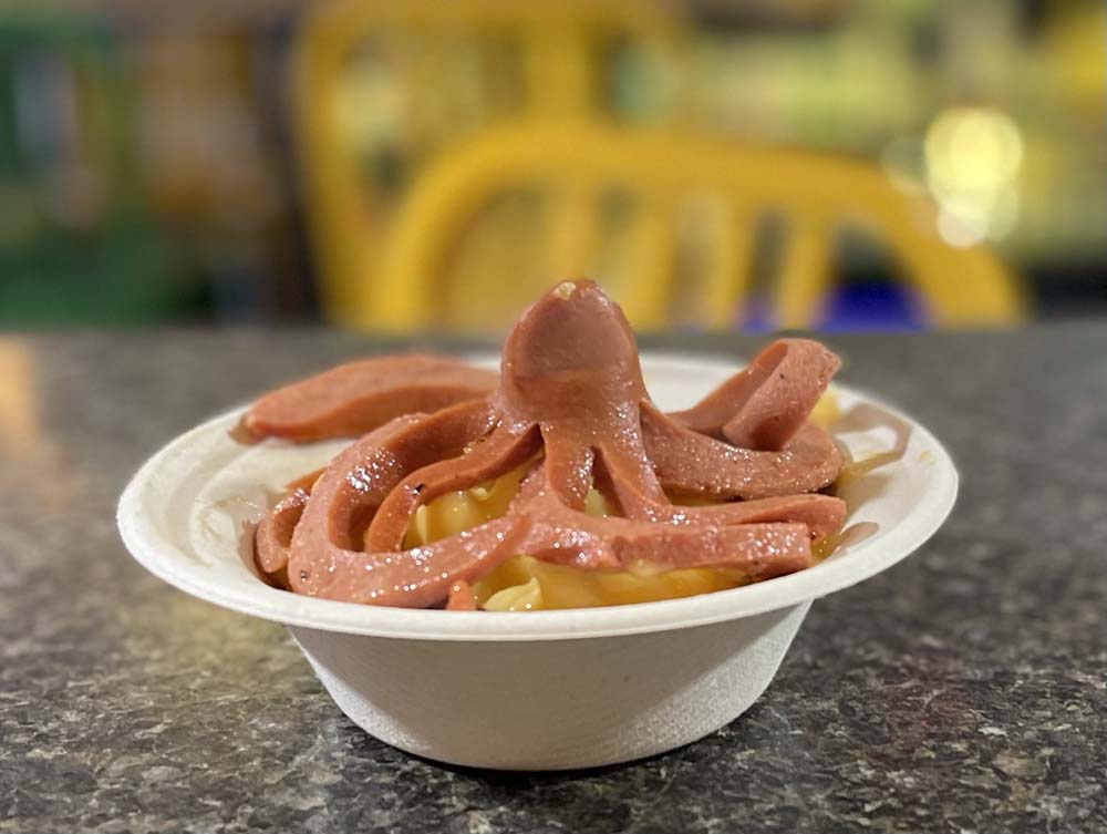 Octodog at Lucky Louie’s in Erie, PA – a kid’s favorite.